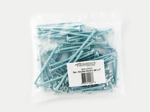 Boulons   DOUBLE   ROND   x   20'